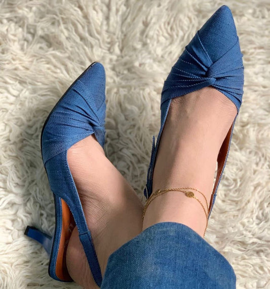 Denim Heels