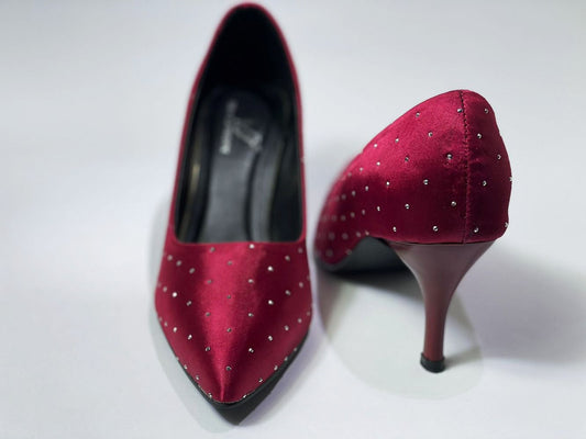 Elden Red women Court shoes