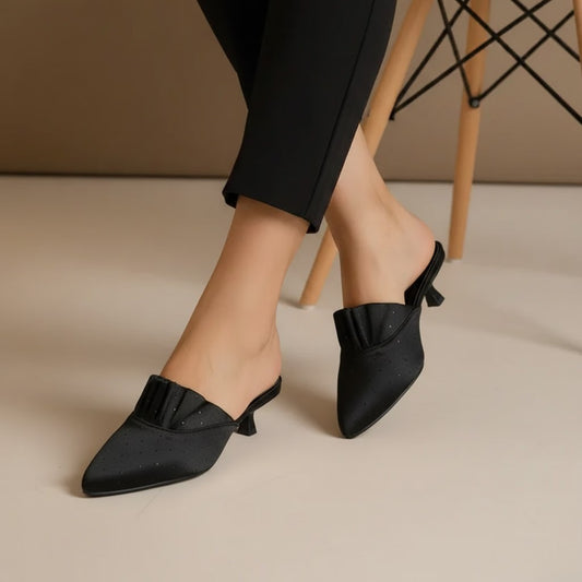 Kitten Mules Heel