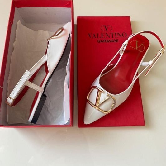 Valentino Flats White