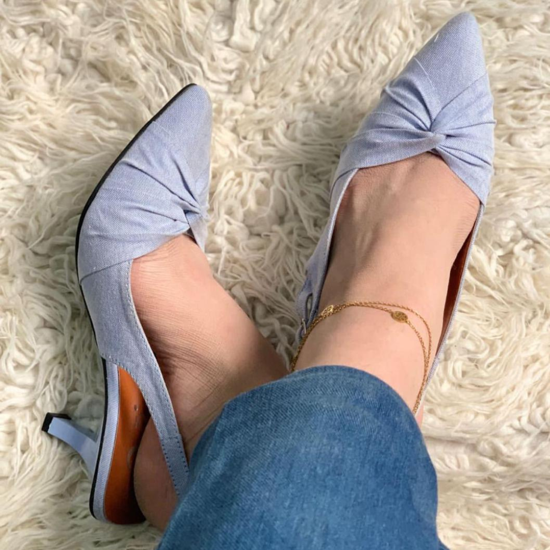 Denim Heels