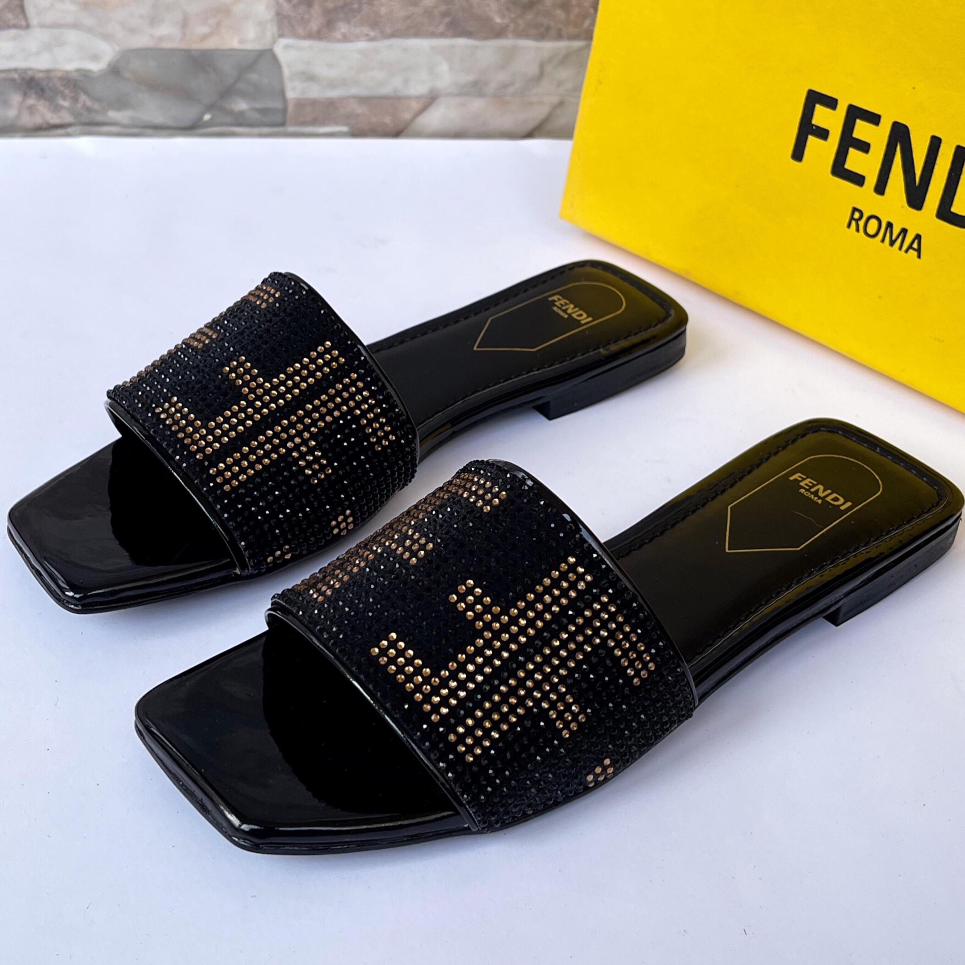 【関税＆送料込み】Fendi Slippers Fendi Slippers For Women With Vip Quality Real Box | AjmanShop