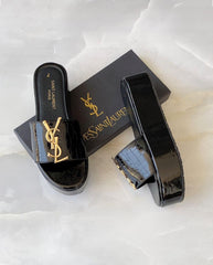 YSL Wedges Black