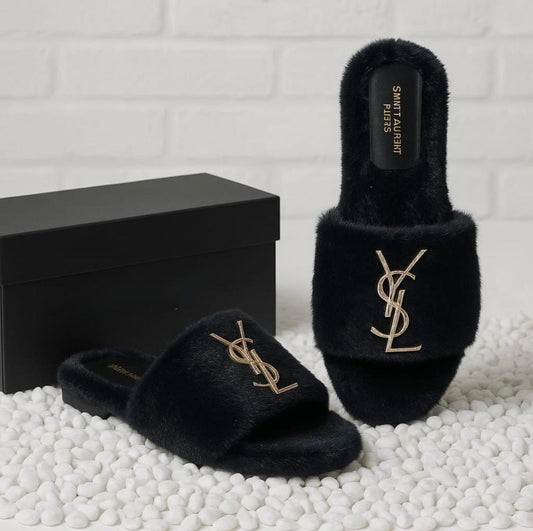 YSL Furr slide