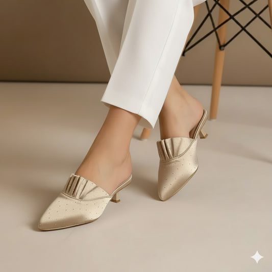 Kitten Mules Heel