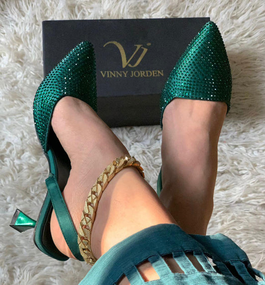 Sparkle Heel Green