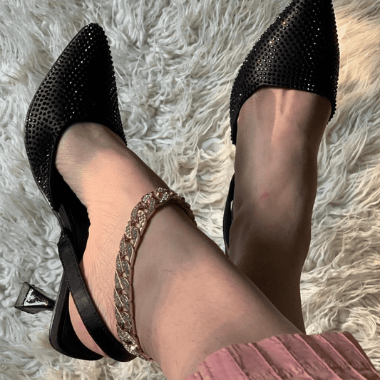 Sparkle Heel Black